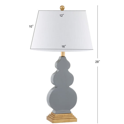 29" Gold Novelty Table Lamp With Drum Shade