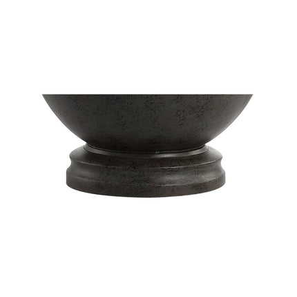 26" Dark Gray Novelty Table Lamp With Drum Shade