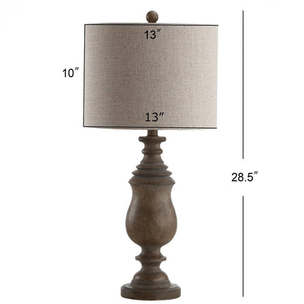 29" Brown Novelty Table Lamp With Globe Shade