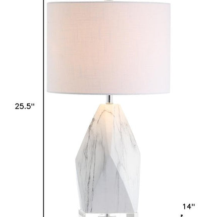 26" Clear Novelty Table Lamp With Drum Shade