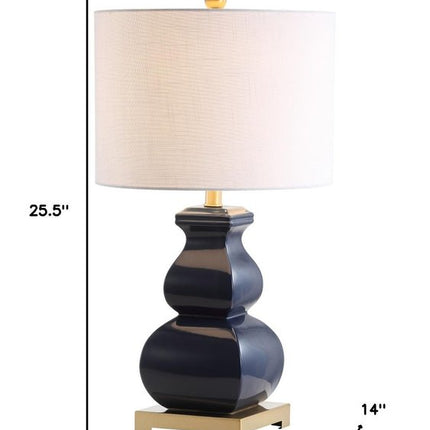 26" Gold Novelty Table Lamp With Globe Shade