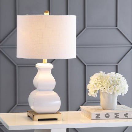 26" Gold Novelty Table Lamp With Globe Shade