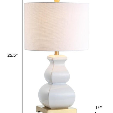 26" Gold Novelty Table Lamp With Globe Shade
