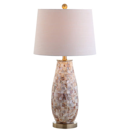 28" Gold Novelty Table Lamp With Drum Shade