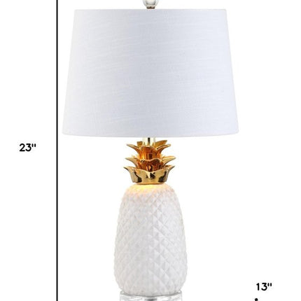 23" Clear Novelty Table Lamp With Drum Shade