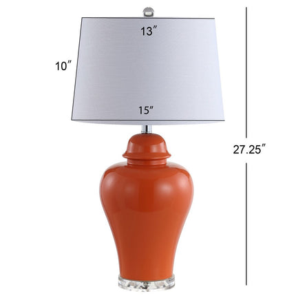 Set of Two 27" Clear Novelty Table Lamps With Globe Shades