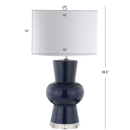 29" Clear Novelty Table Lamp With Drum Shade