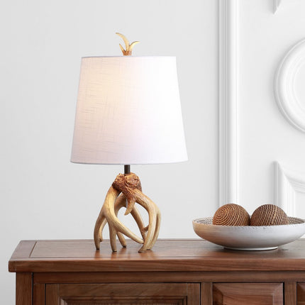 19" Brown Novelty Table Lamp With Globe Shade