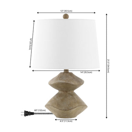 22" Golden Brown Novelty Table Lamp With Empire Shade