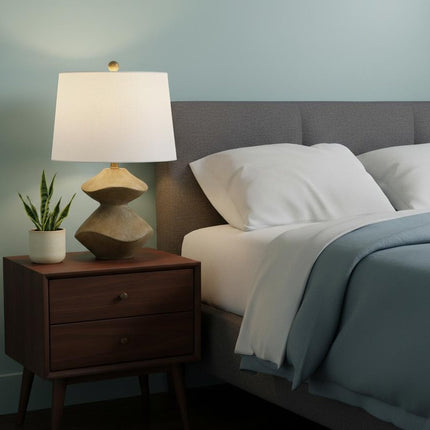 22" Golden Brown Novelty Table Lamp With Empire Shade