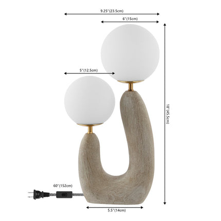 18" Clear Novelty Table Lamp