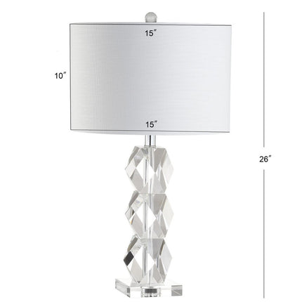 26" Clear Novelty Table Lamp With Drum Shade