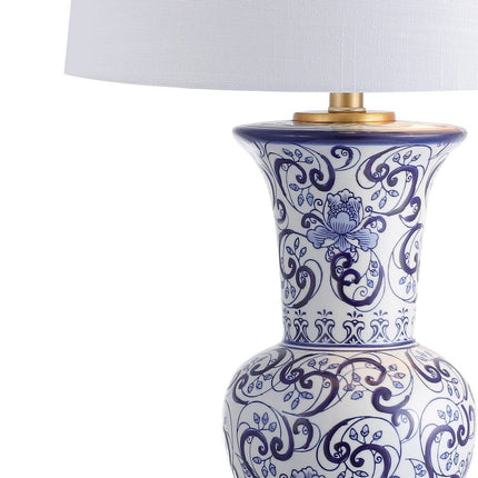 29" Gold Novelty Table Lamp LED With Drum Shade