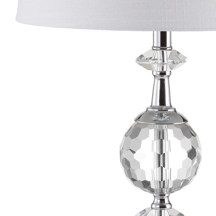 26" Silver Urn Bedside Lamp With Empire Shade