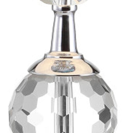26" Silver Urn Bedside Lamp With Empire Shade