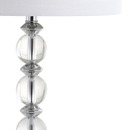 Set of Two 26" Silver Table Lamps With Drum Shades
