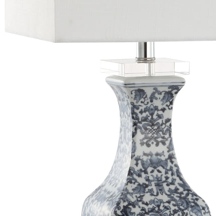 28" Clear Novelty Table Lamp With Square Shade