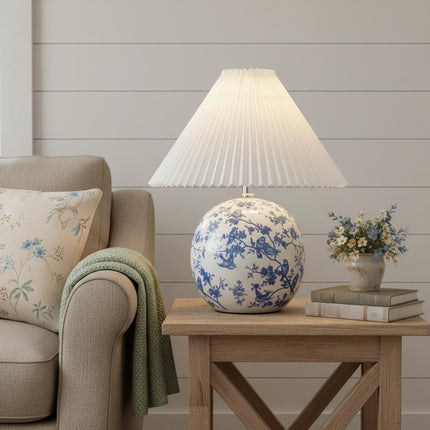20" Clear Novelty Table Lamp With Cone Shade