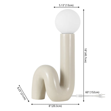 18" Clear Novelty Table Lamp
