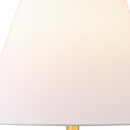 Set of Two 25" Cream Table Lamps With Cone Shades