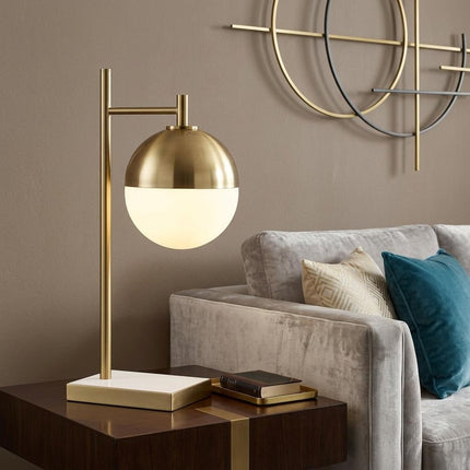 21" Gold Table Lamp LED