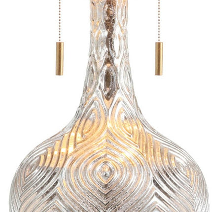 31" Gold Novelty Table Lamp LED With Globe Shade