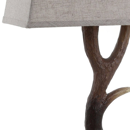 30" Brown And Clear Novelty Table Lamp With Shade