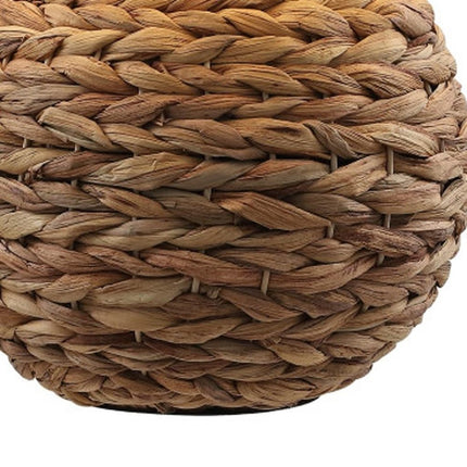 22" Clear Round Table Lamp LED With Drum Shade