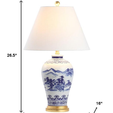 27" Gold Novelty Table Lamp LED With Empire Shade
