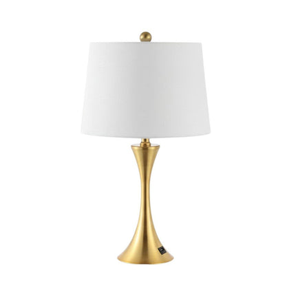 Set of Two 23" Clear Novelty Table Lamps With Empire Shades