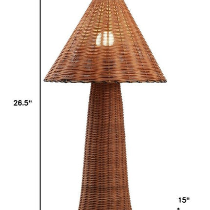27" Clear Lantern Table Lamp With Empire Shade