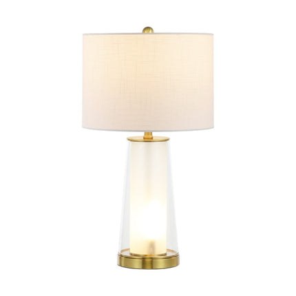 Set of Two 26" Gold Lighthouse Table Lamps With Drum Shades