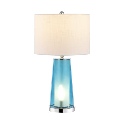Set of Two 26" Silver Lighthouse Table Lamps With Drum Shades
