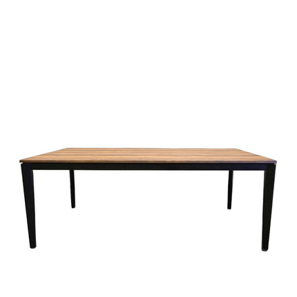 79" Walnut and Black Wood Dining Table