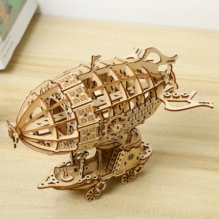 3D Creative 3D Puzzle Model Handmade Diy Wooden Airship Assembly