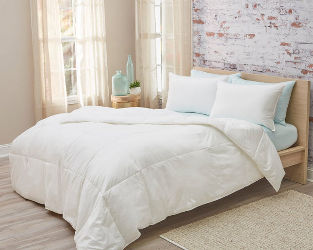 White Queen Cotton Washable Microfiber Down Alternative Comforter