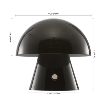 7" Clear Novelty USB Table Lamp With Globe Shade