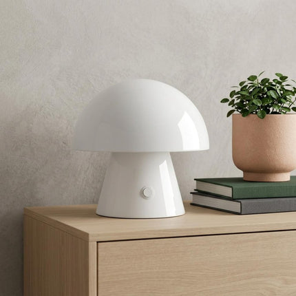 7" Clear Novelty USB Table Lamp With Globe Shade