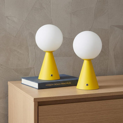 Set of Two 12" Clear Lighthouse USB Table Lamps