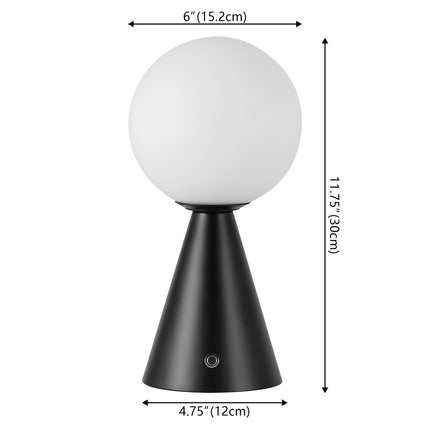 Set of Two 12" Clear Lighthouse USB Table Lamps LED