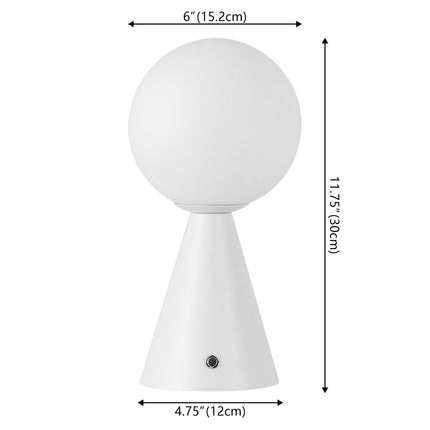Set of Two 12" Clear Lighthouse USB Table Lamps