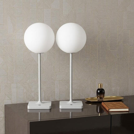 Set of Two 18" Gray USB Table Lamps LED