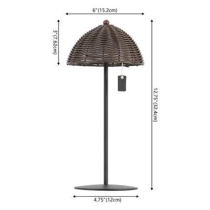 Set of Two 13" Black Novelty USB Table Lamps With Globe Shades