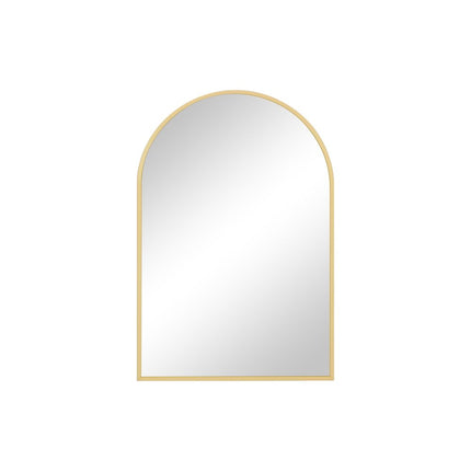 30" Gold Metal Arch Framed Accent Mirror