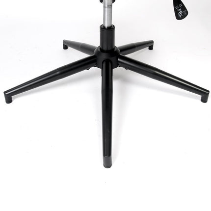 Beige Black and Silver Swivel Conference Office Chair