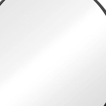 30" Black Metal Round Framed Bathroom Vanity Mirror
