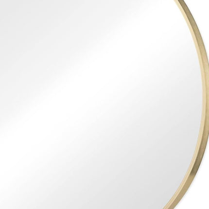 30" Gold Metal Round Framed Bathroom Vanity Mirror