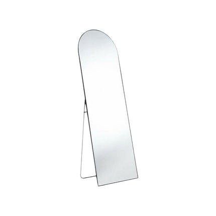 63" Black Metal Arch Freestanding Framed Standing Mirror