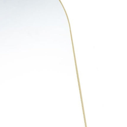 63" Gold Metal Arch Freestanding Framed Standing Mirror