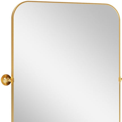 36" Gold Metal Framed Bathroom Vanity Mirror